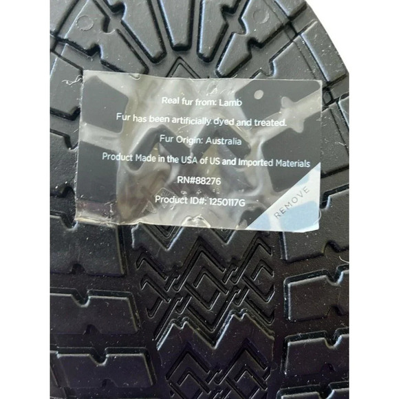 Ugg Boots Shaye Rain Rubber Boots Polka Dot Pull On Shoes Fur Lined Soles Size 6 - Picture 7 of 8